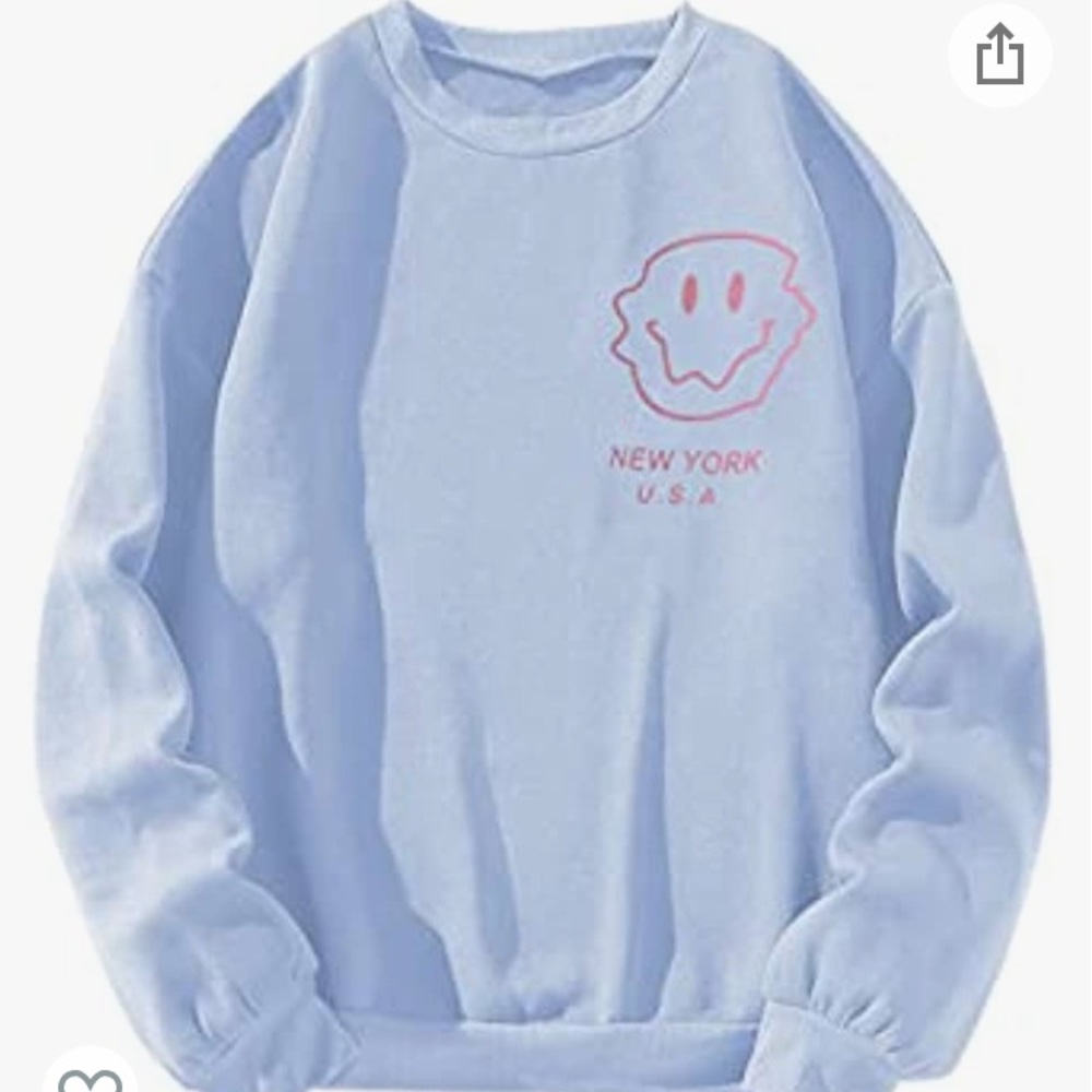 Women Oversized Fleece New York Letter